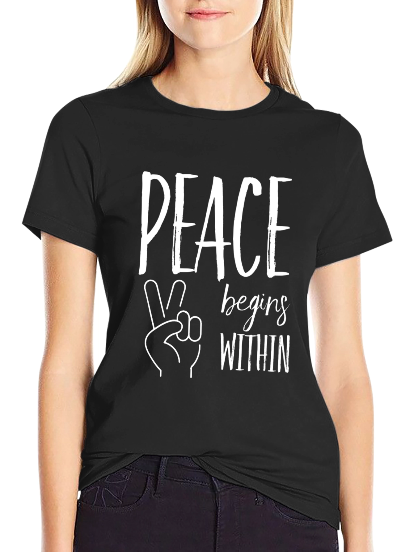 Peace Begins Within Graphic T-Shirt