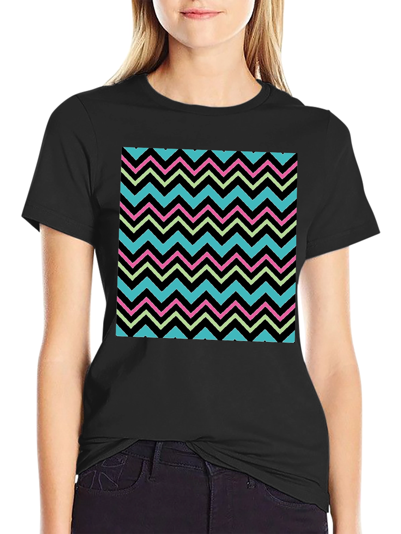 Retro Zigzag Graphic Tee