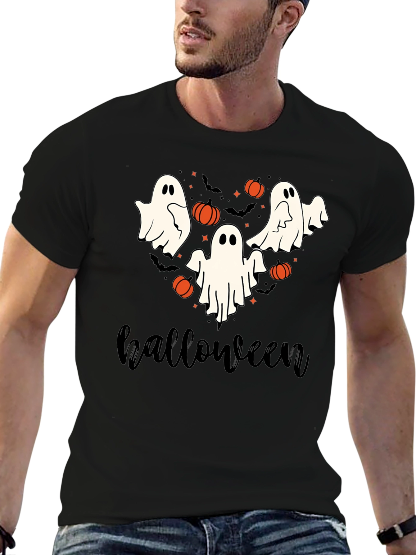 Halloween Ghost Graphic Tee