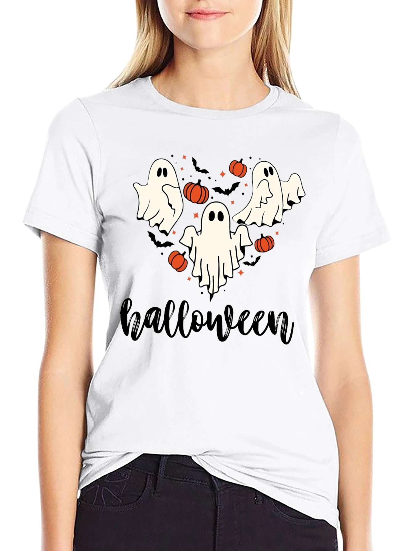 Halloween Ghost Graphic Tee