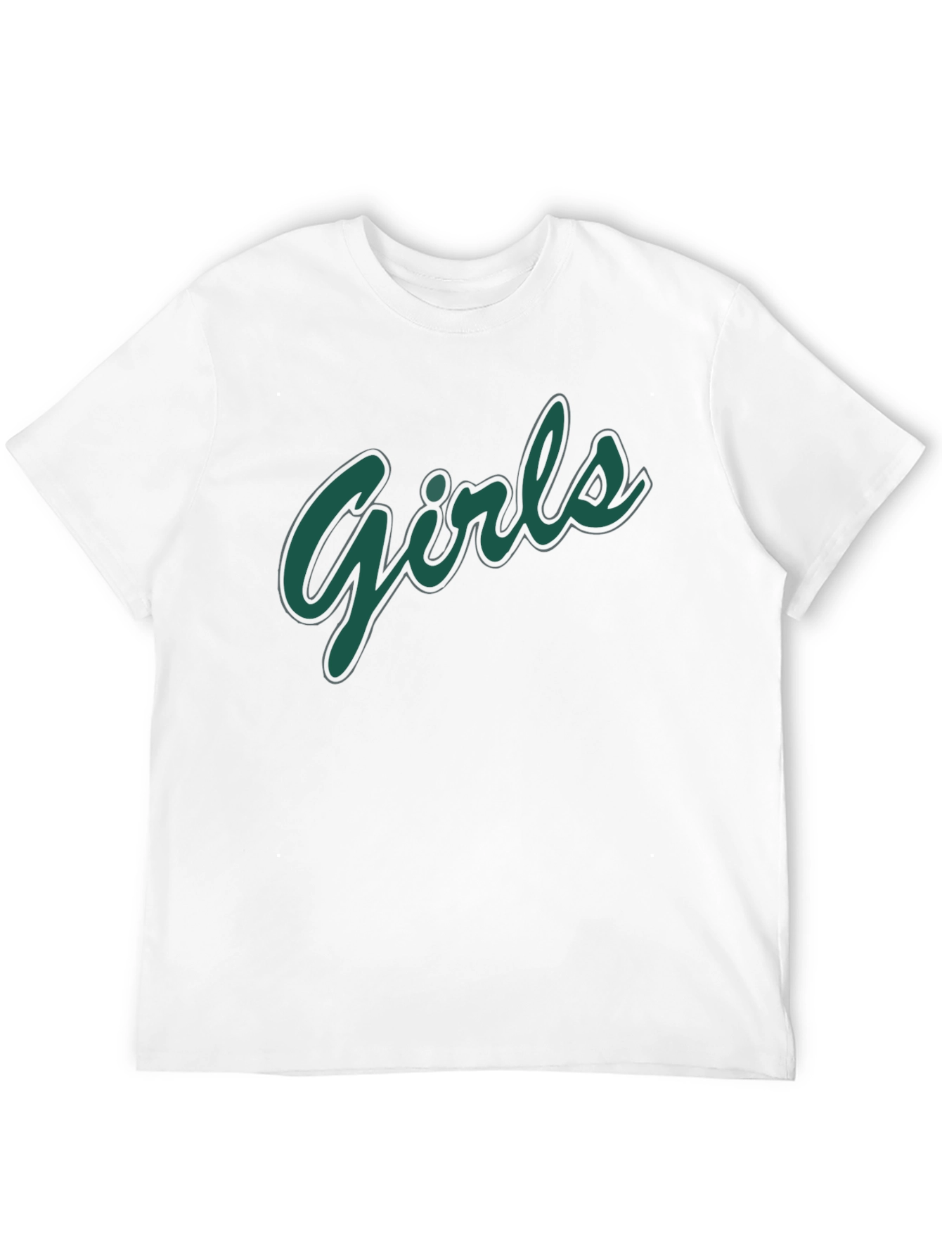 Girls Graphic Print Black T-Shirt