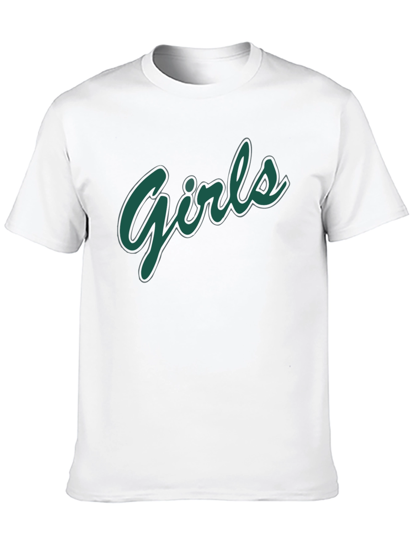 Girls Graphic Print Black T-Shirt