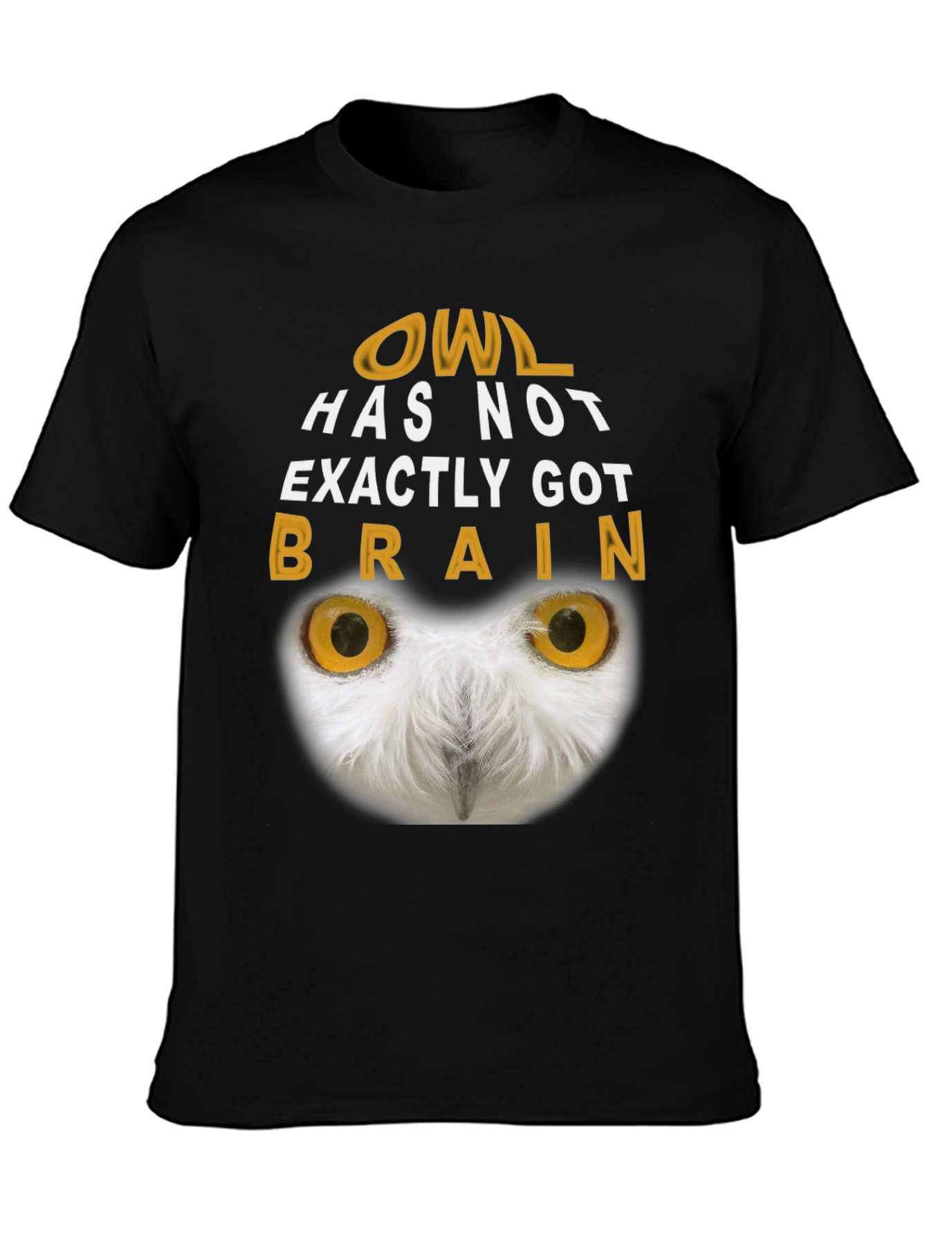 Owl Brain T-Shirt - Funny Graphic Tee