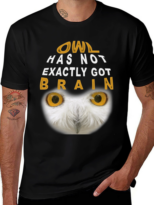 Owl Brain T-Shirt - Funny Graphic Tee