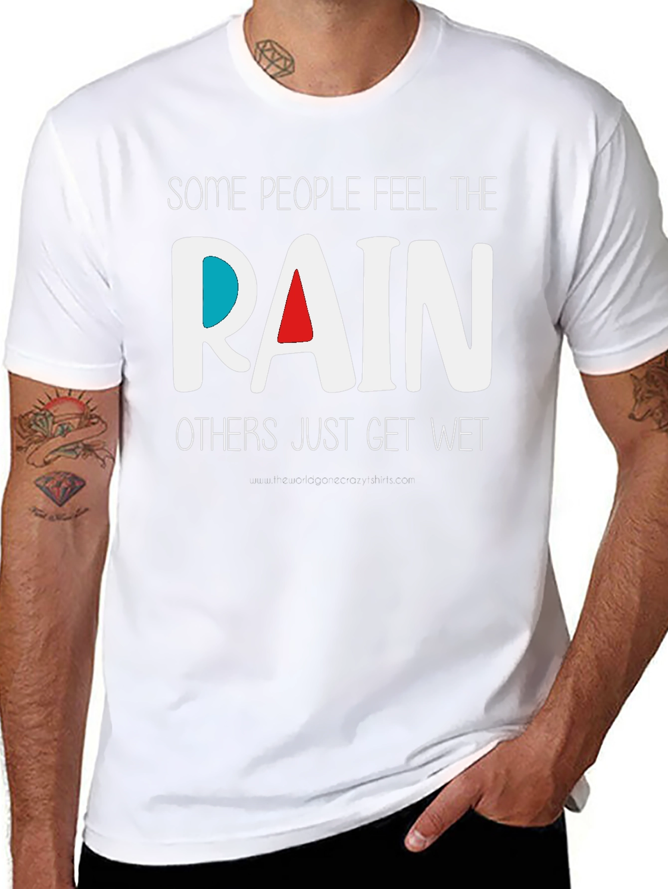 Rain T-Shirt - Feel the Rain - Unique Design