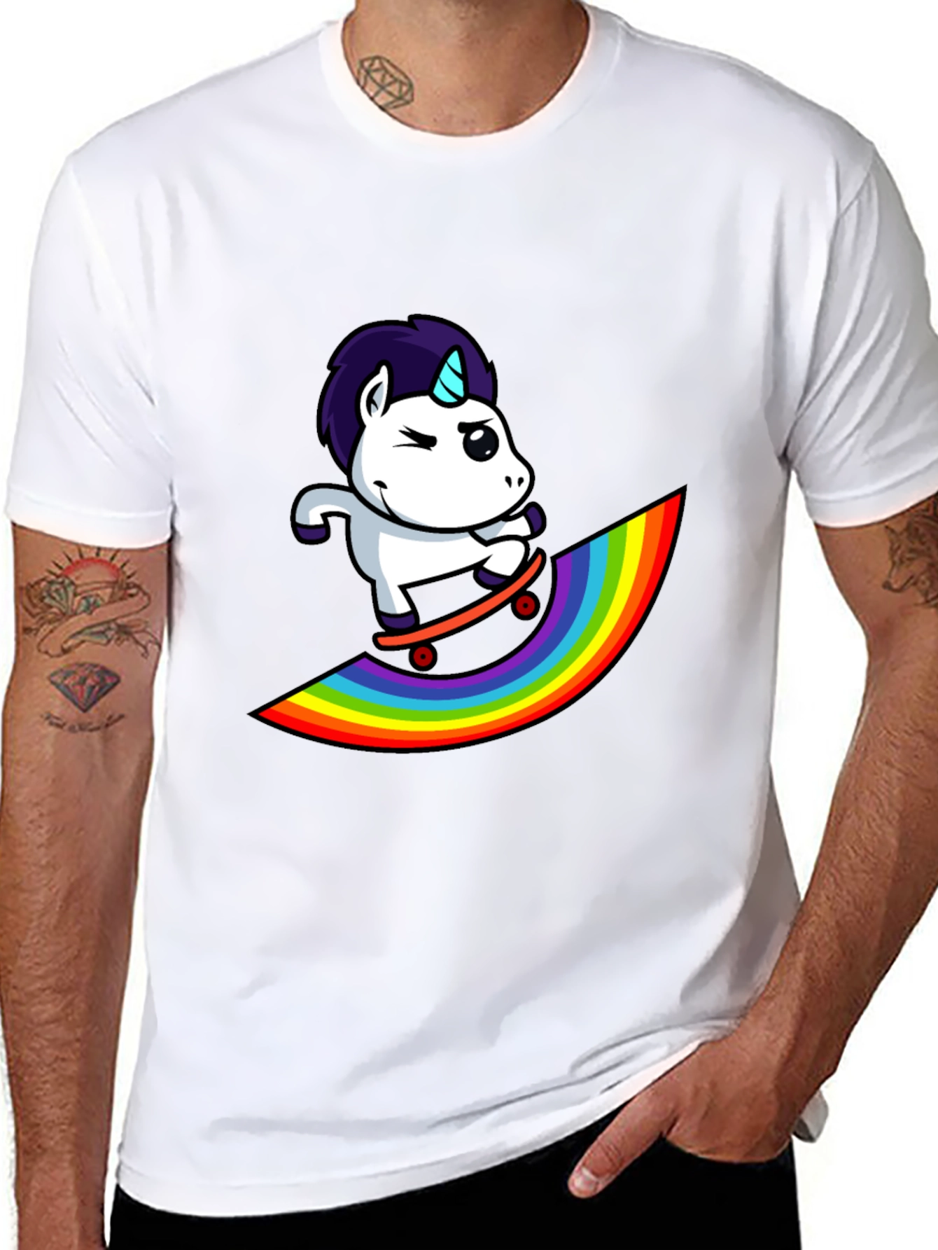 Unicorn Skateboard T-Shirt