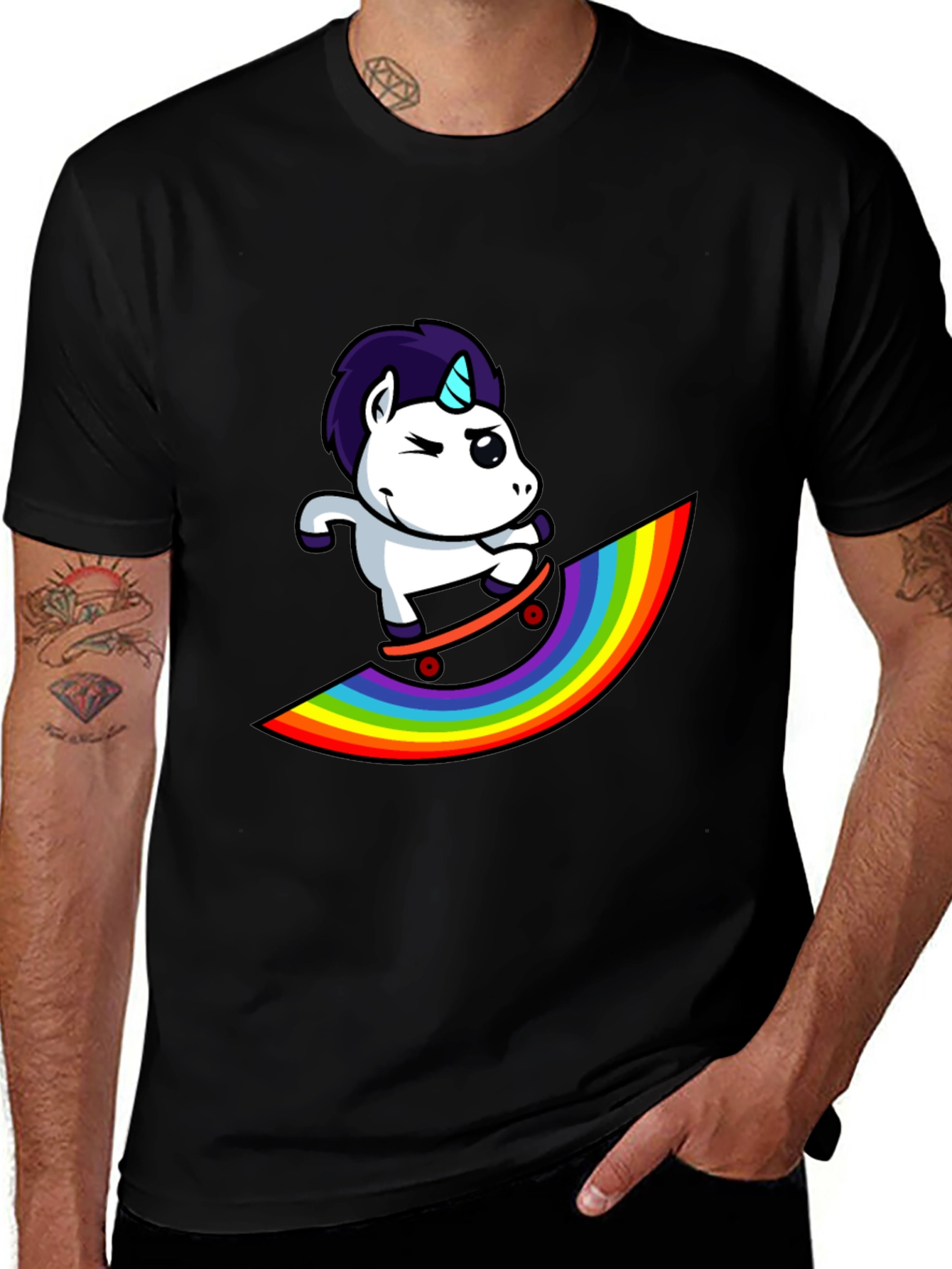Unicorn Skateboard T-Shirt