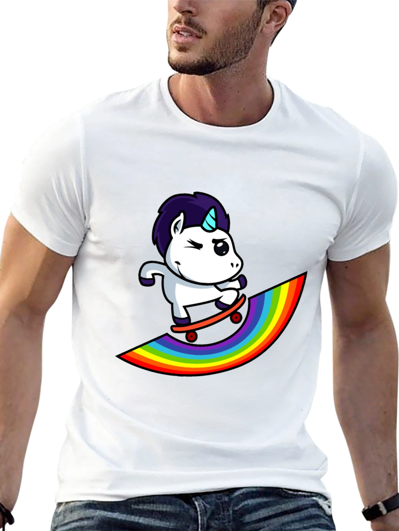 Unicorn Skateboard T-Shirt