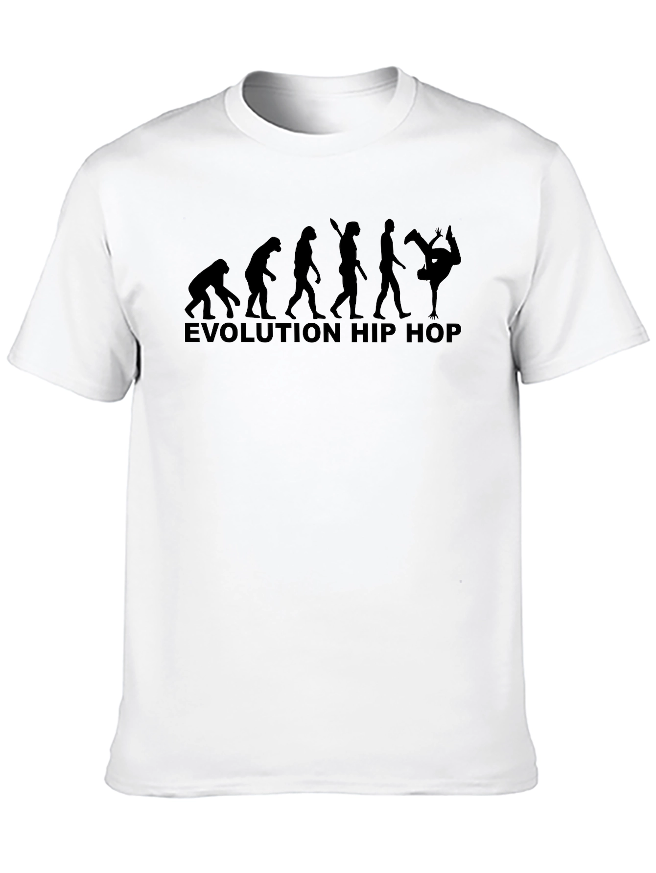 Evolution Hip Hop Graphic T-Shirt - Black