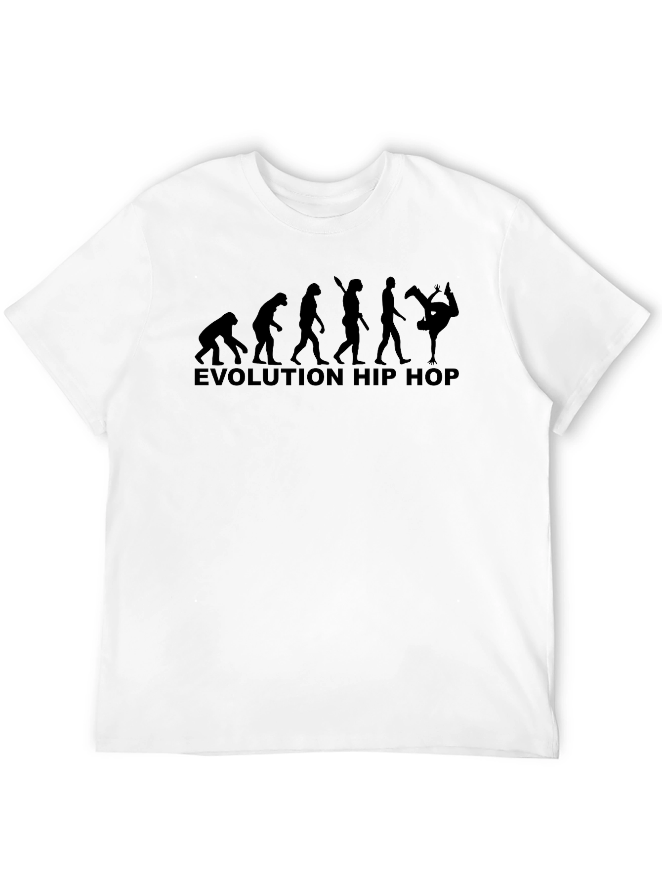 Evolution Hip Hop Graphic T-Shirt - Black