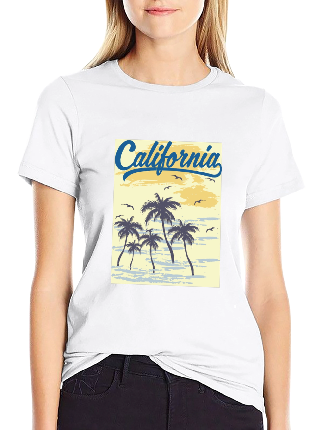 California Palms Graphic T-Shirt - Black