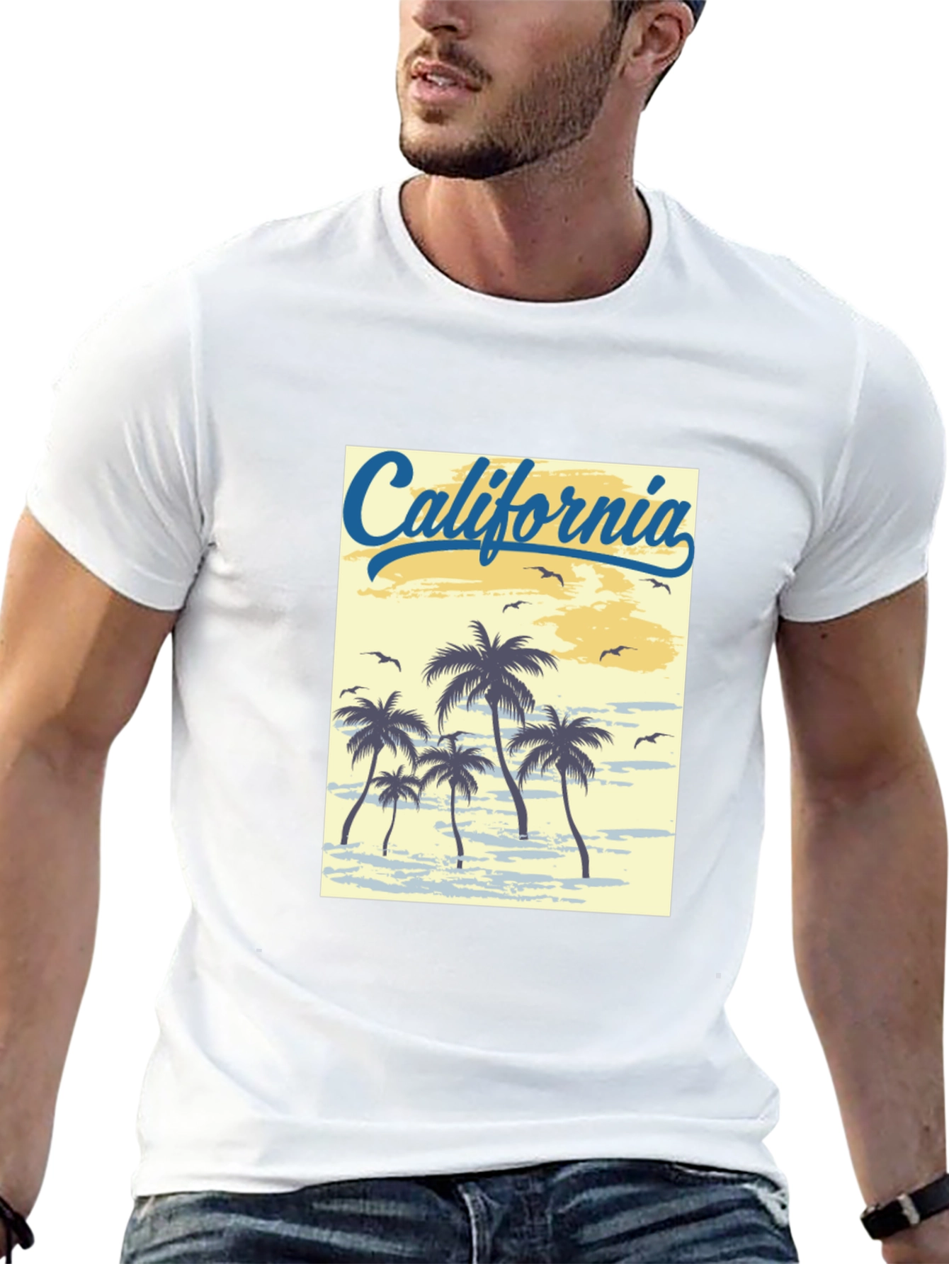 California Palms Graphic T-Shirt - Black