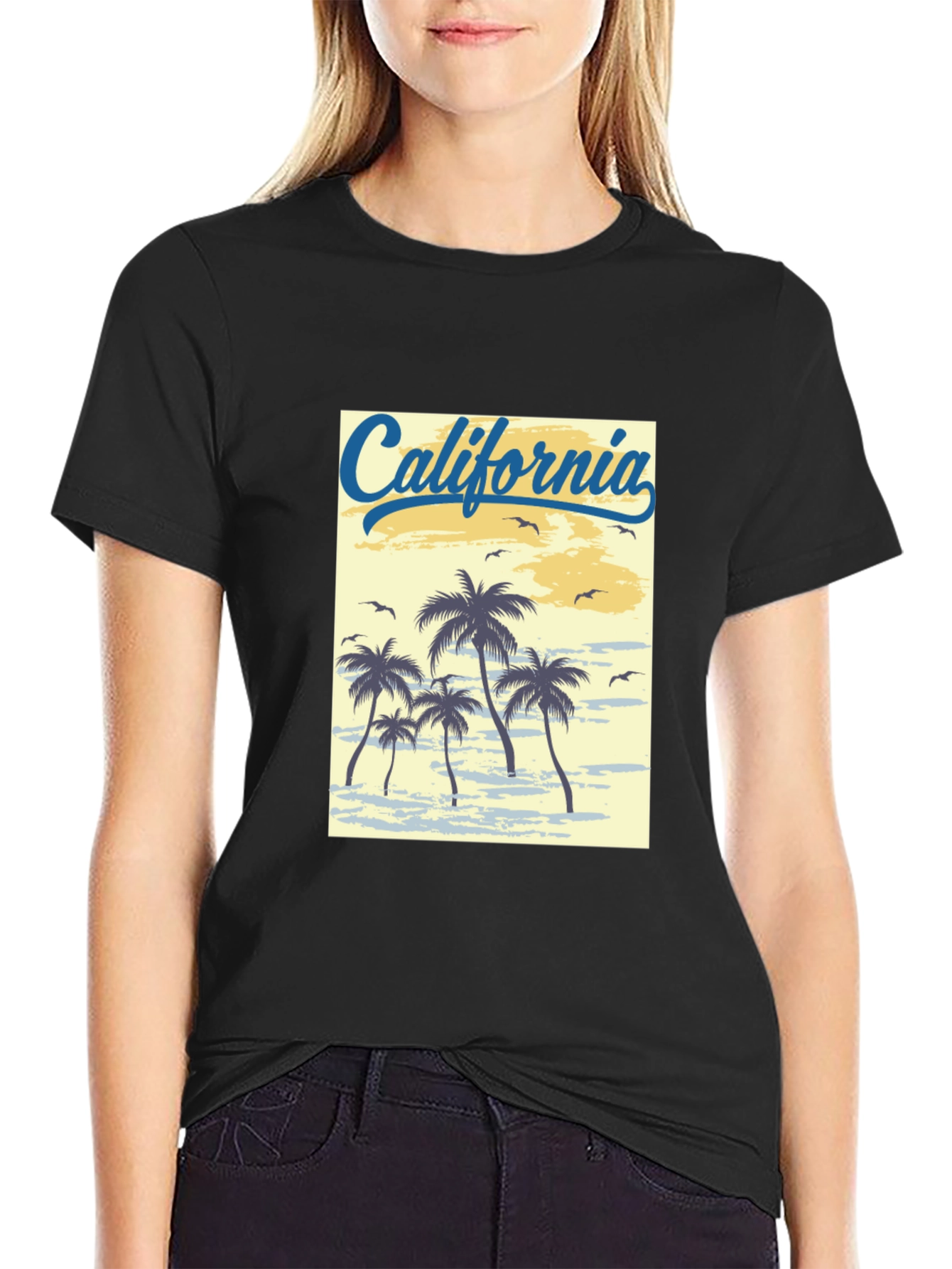 California Palms Graphic T-Shirt - Black