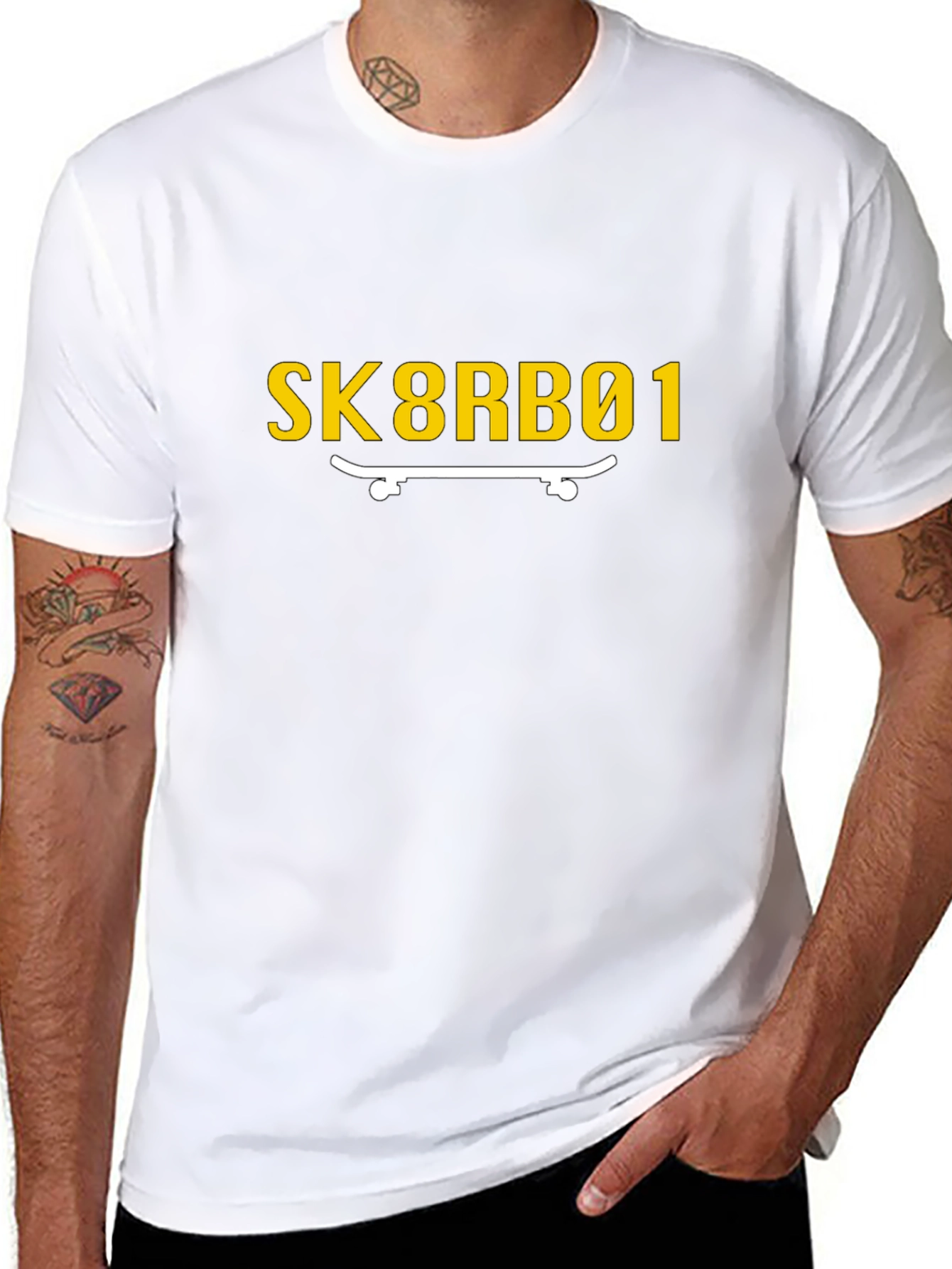 Sk8rbo1 Graphic Tee - Black Skateboard T-Shirt