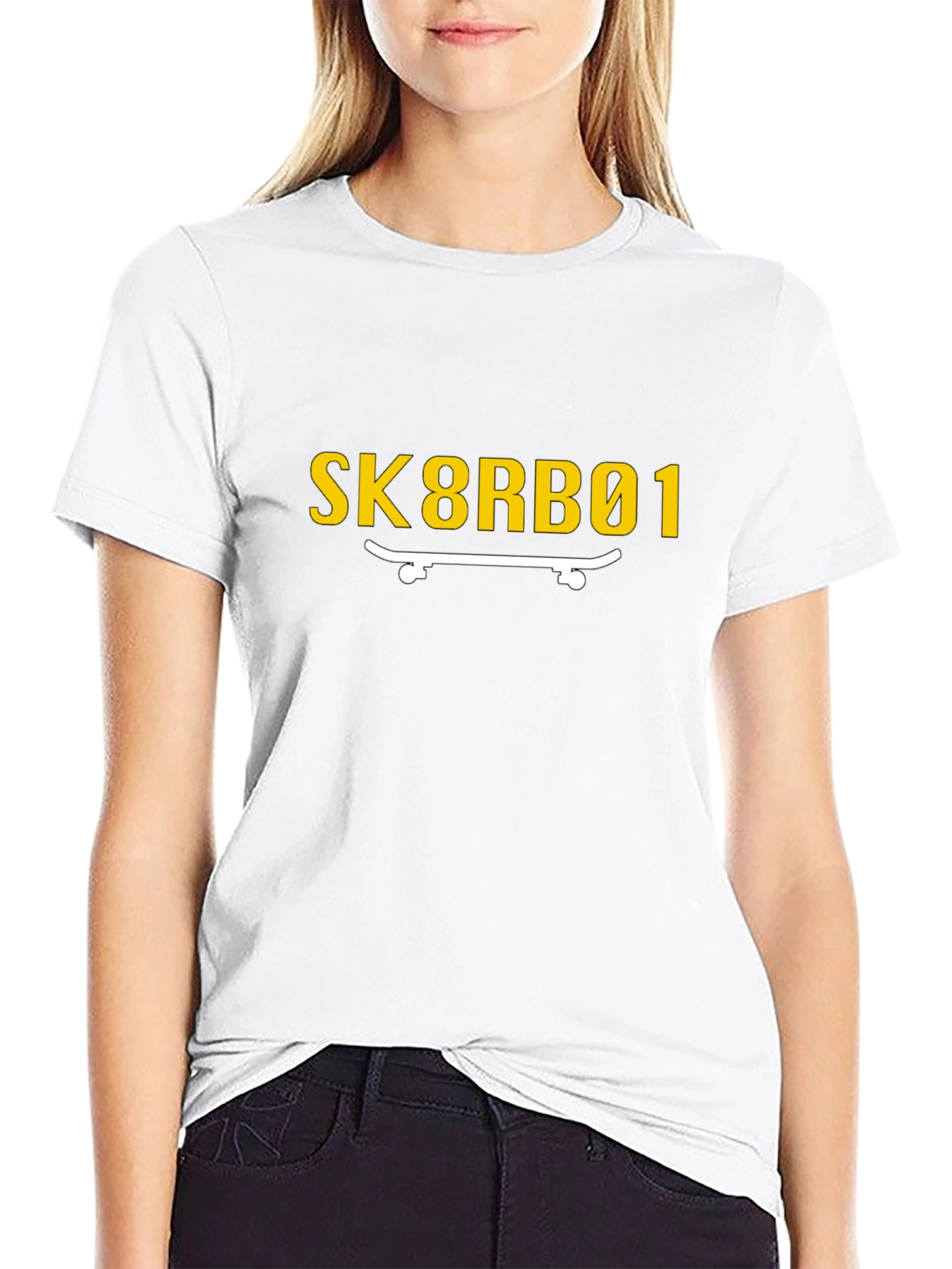 Sk8rbo1 Graphic Tee - Black Skateboard T-Shirt