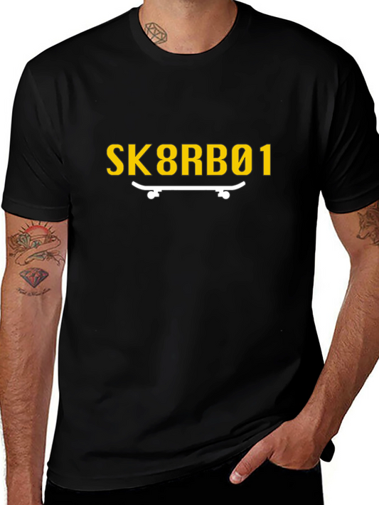 Sk8rbo1 Graphic Tee - Black Skateboard T-Shirt