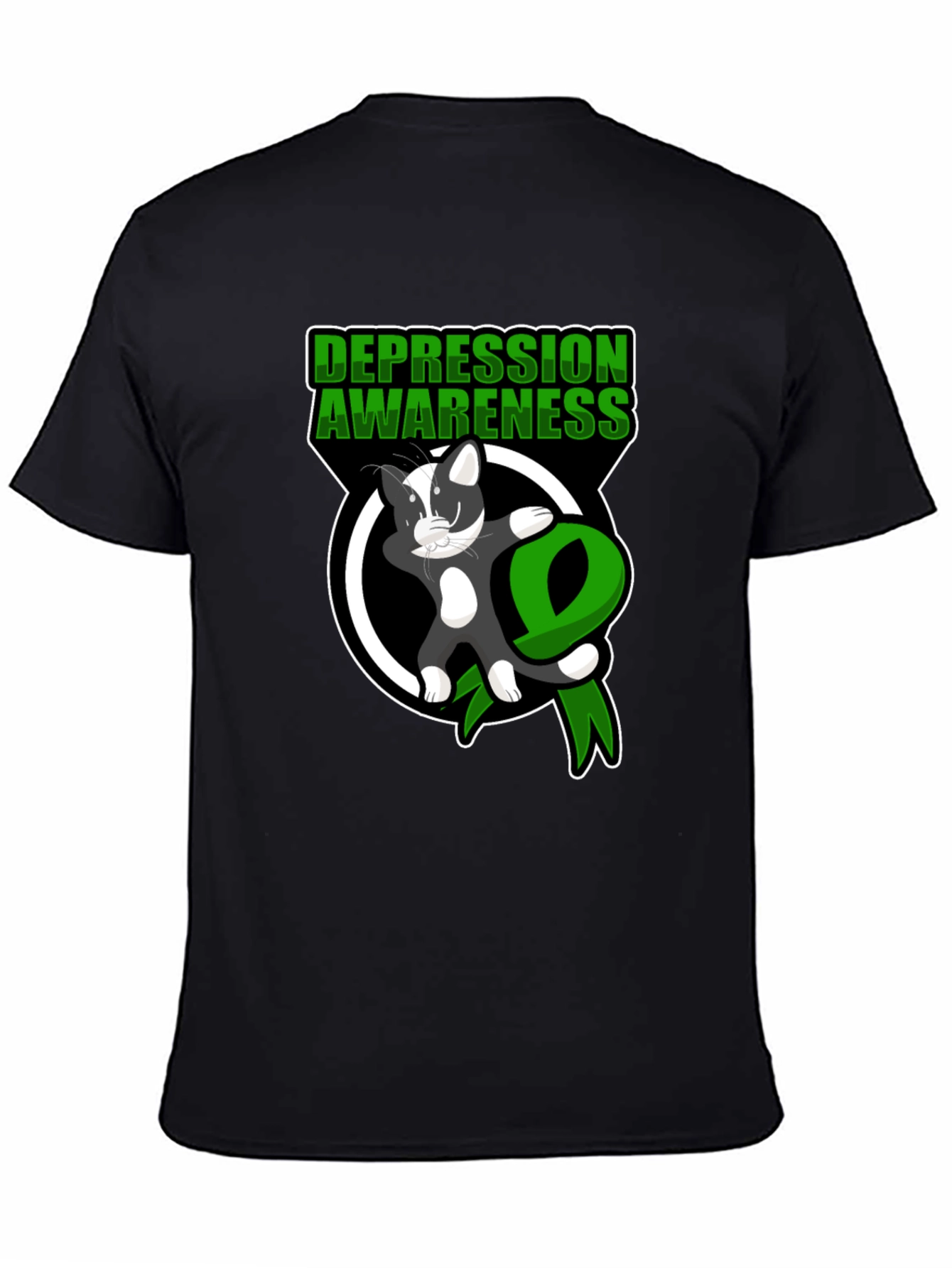 Depression Awareness Cat Dabbing T-Shirt