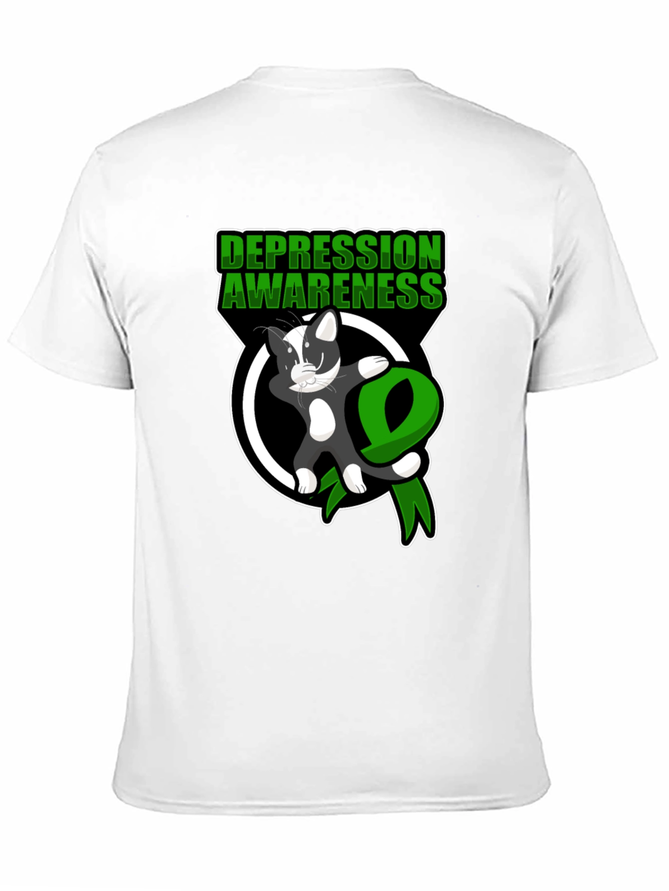 Depression Awareness Cat Dabbing T-Shirt