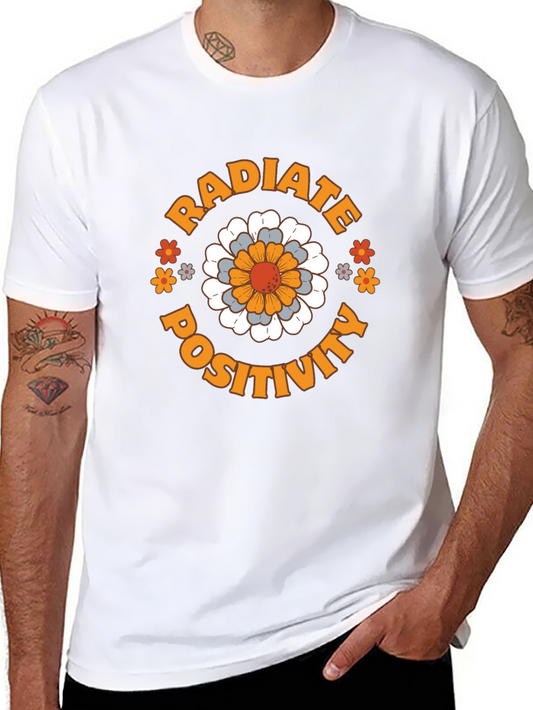 Radiate Positivity Flower Graphic T-Shirt