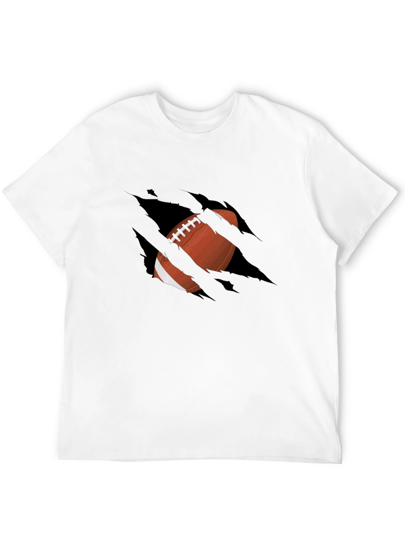 Football Graphic Black T-Shirt