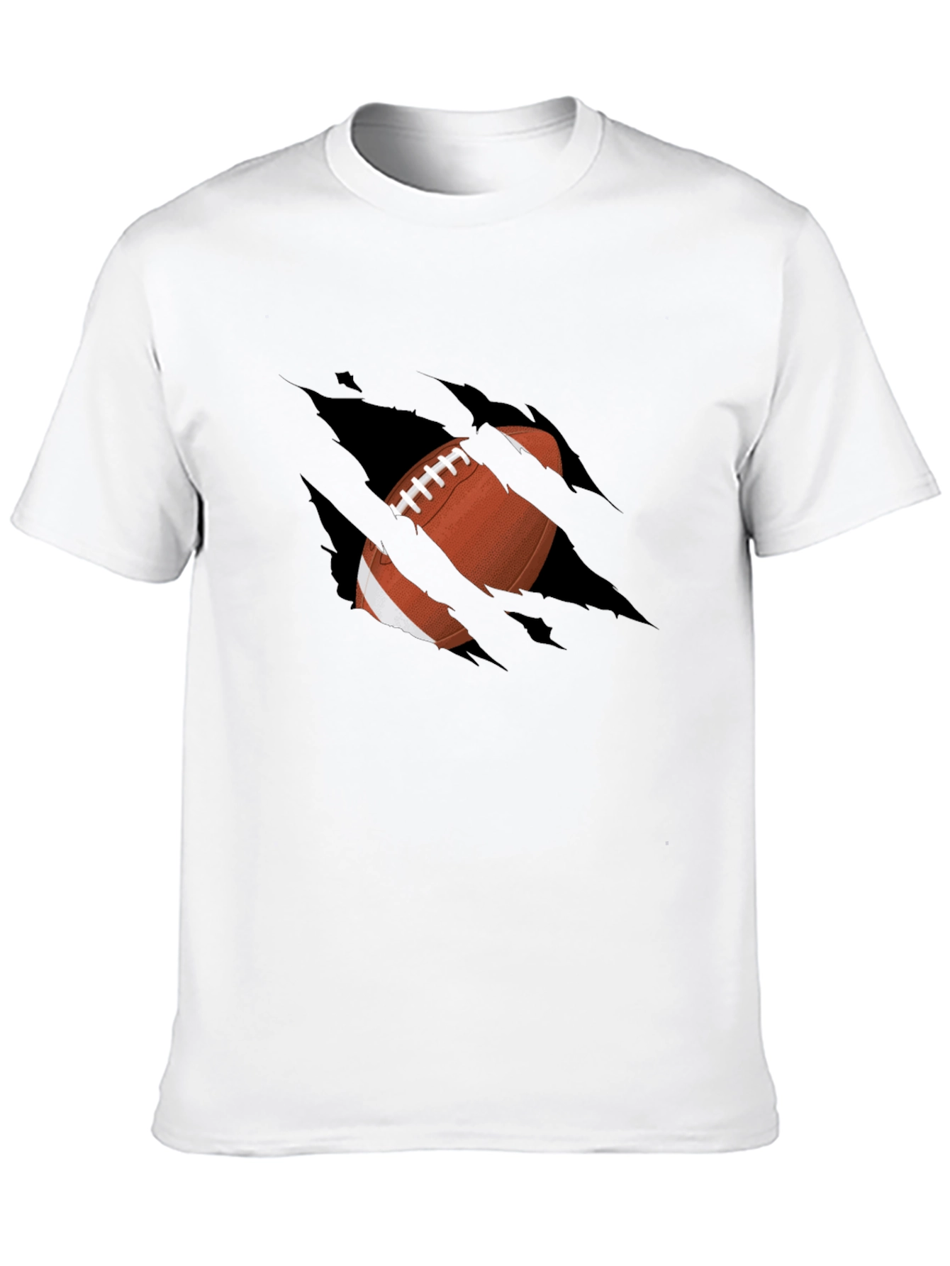 Football Graphic Black T-Shirt
