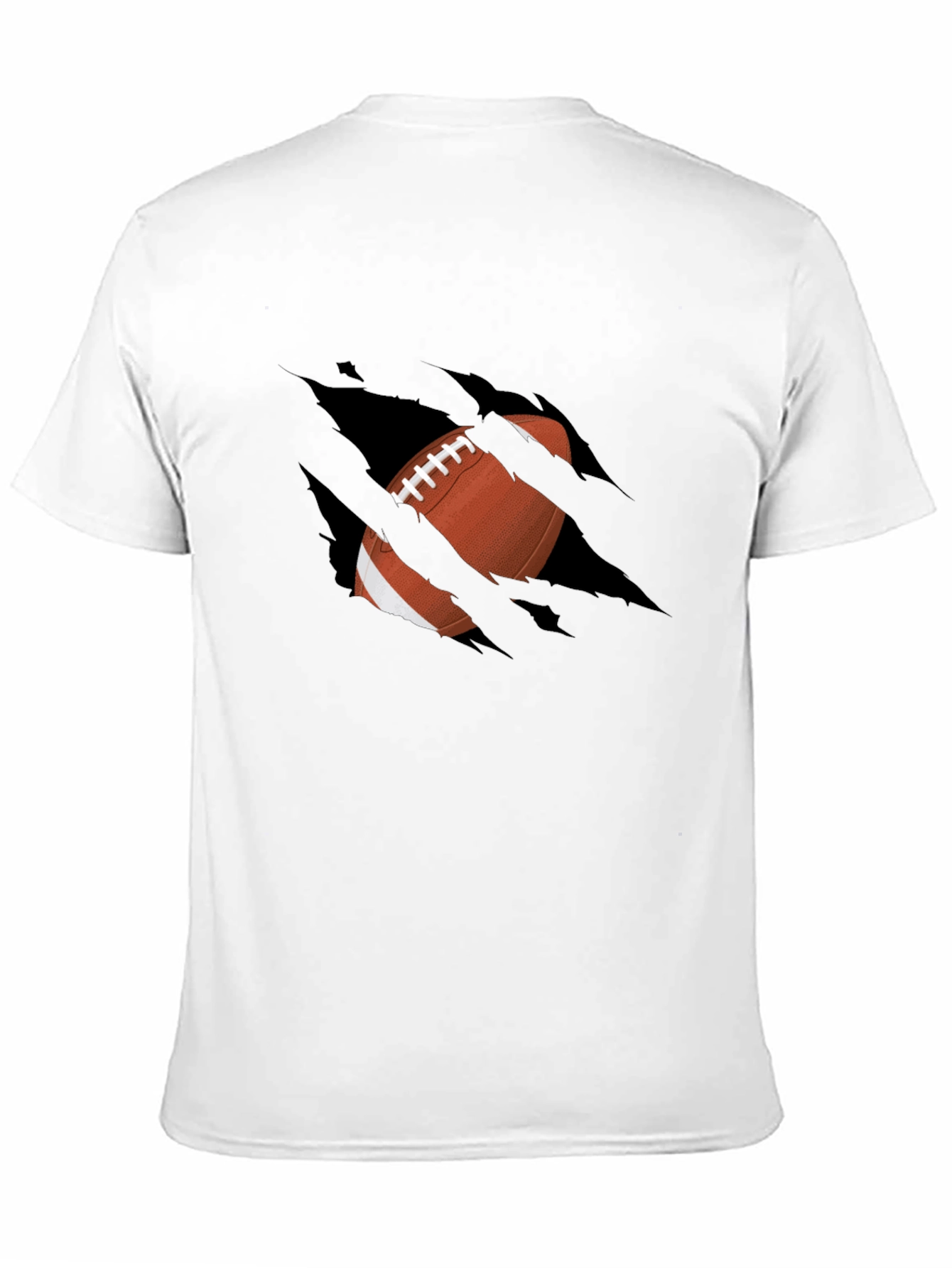 Football Graphic Black T-Shirt