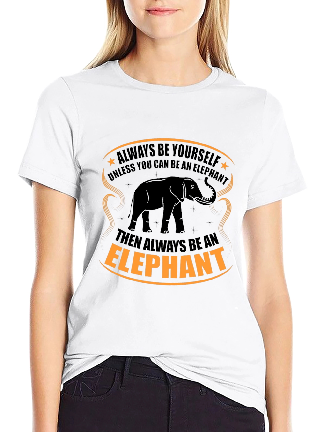 Elephant Graphic Tee - Always Be Yourself