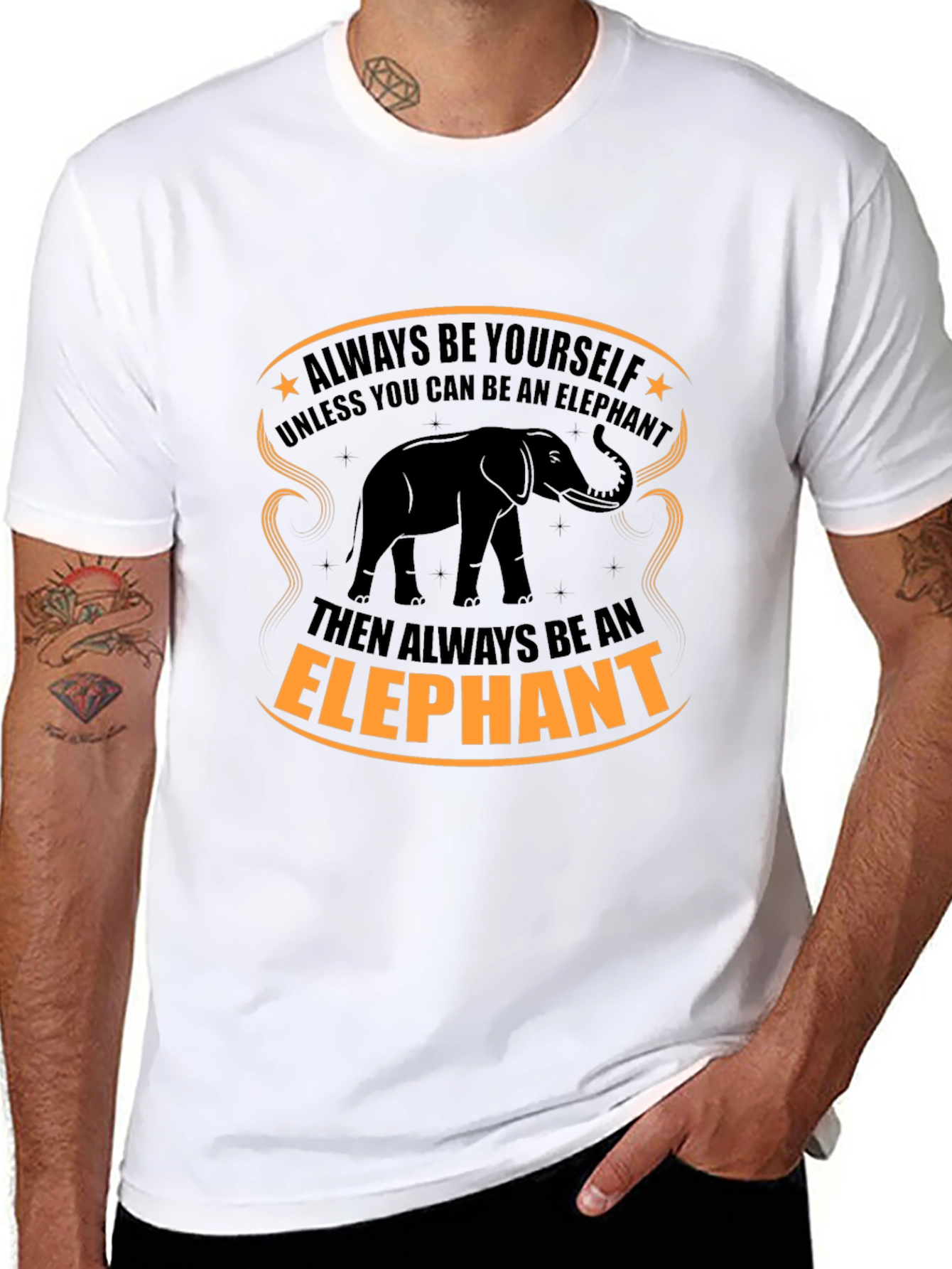 Elephant Graphic Tee - Always Be Yourself