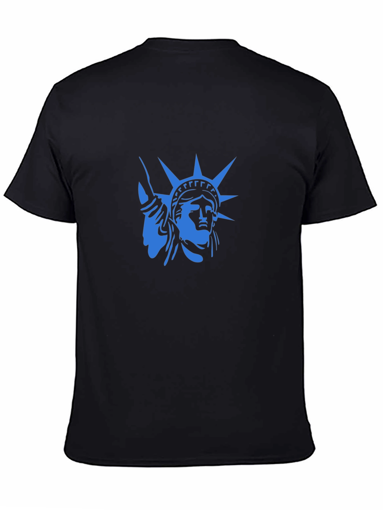 Statue of Liberty Graphic T-Shirt - Cool Blue Design