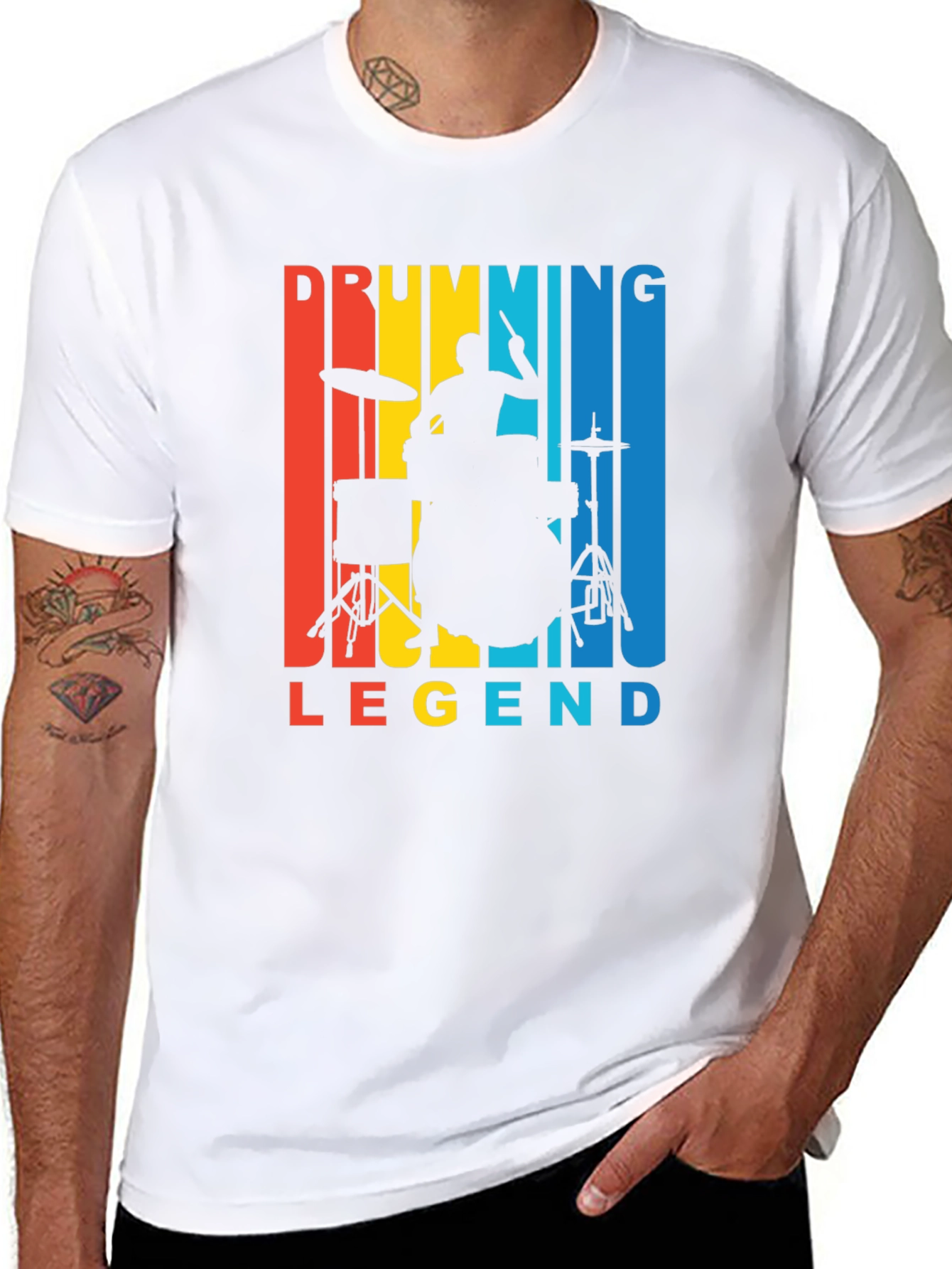 Drumming Legend Retro T-Shirt