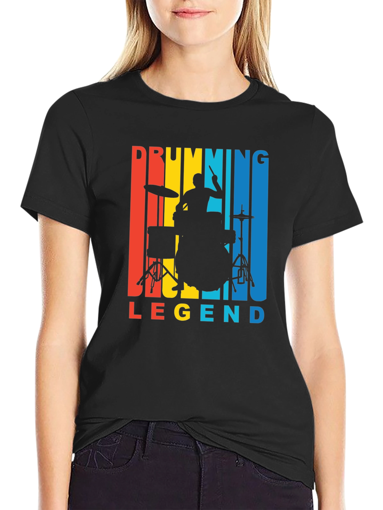 Drumming Legend Retro T-Shirt