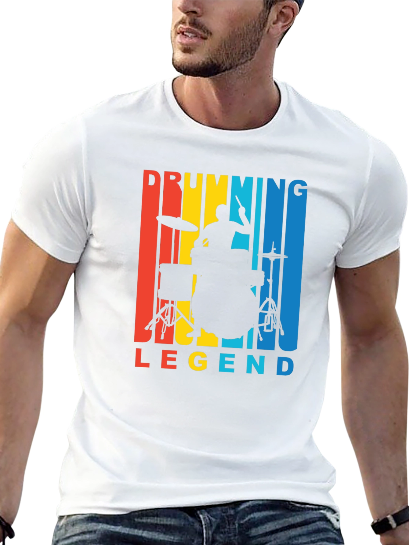 Drumming Legend Retro T-Shirt