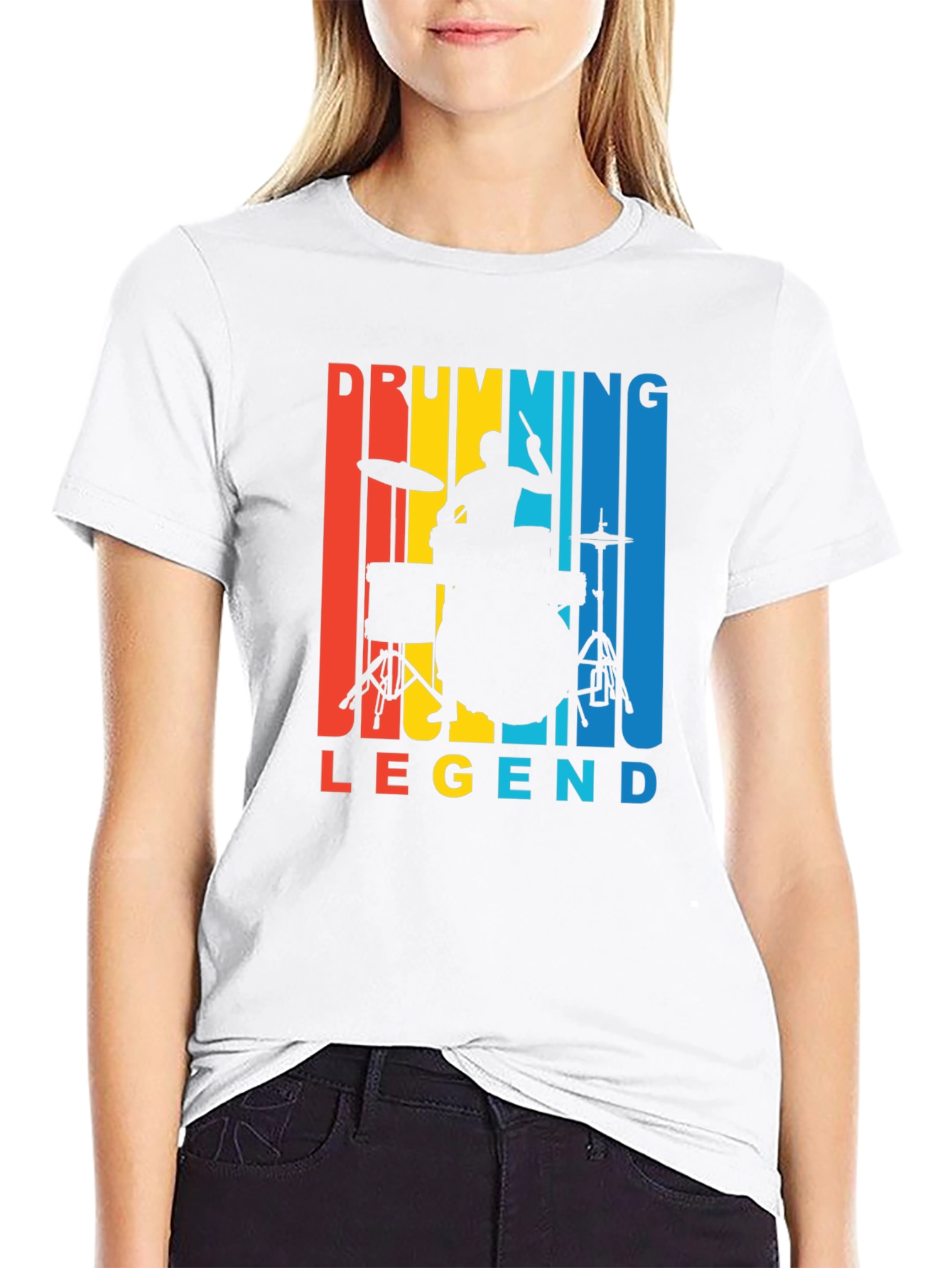 Drumming Legend Retro T-Shirt