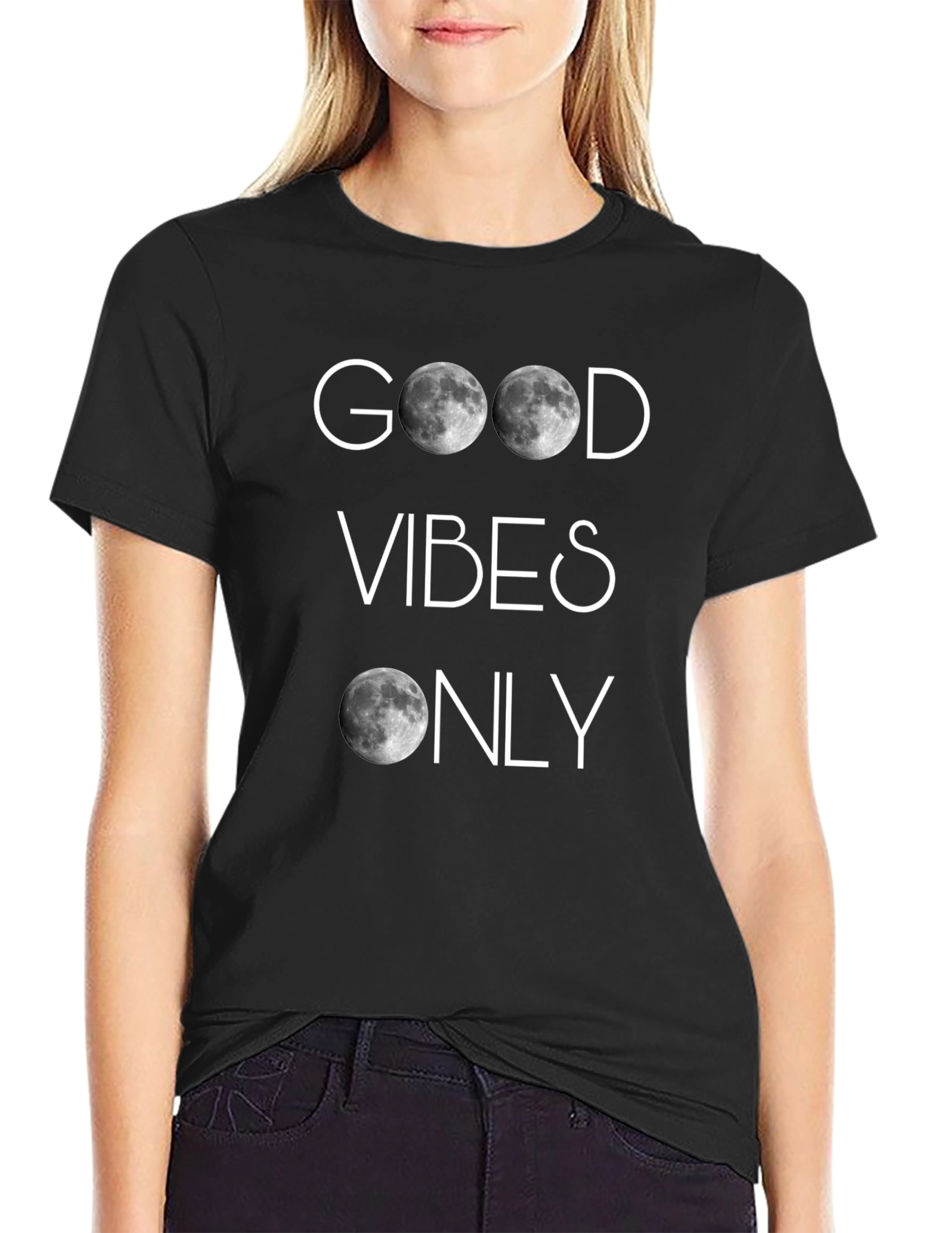 Good Vibes Only Moon T-Shirt