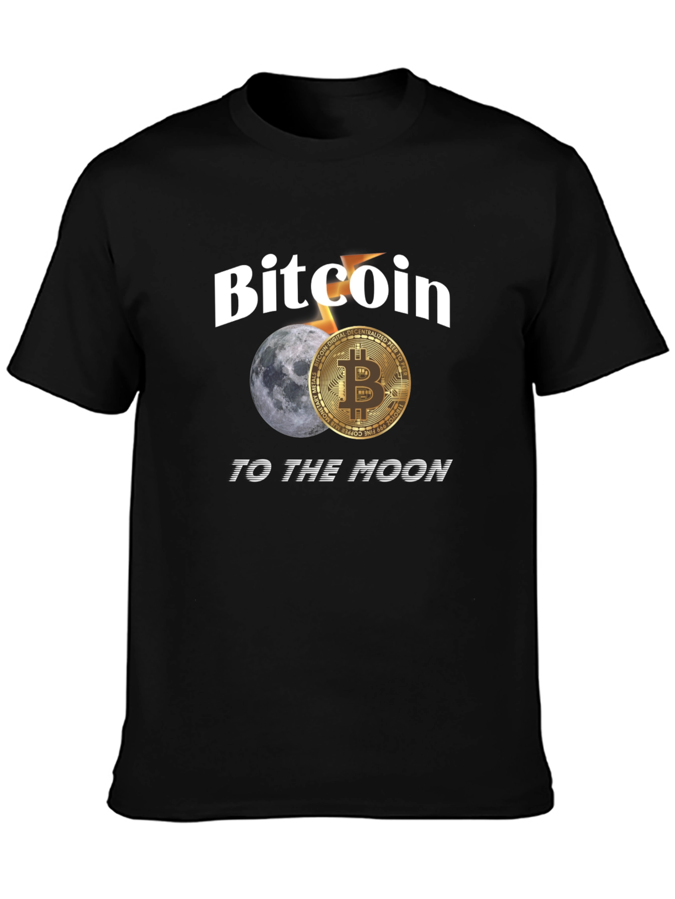Bitcoin To The Moon Graphic Tee