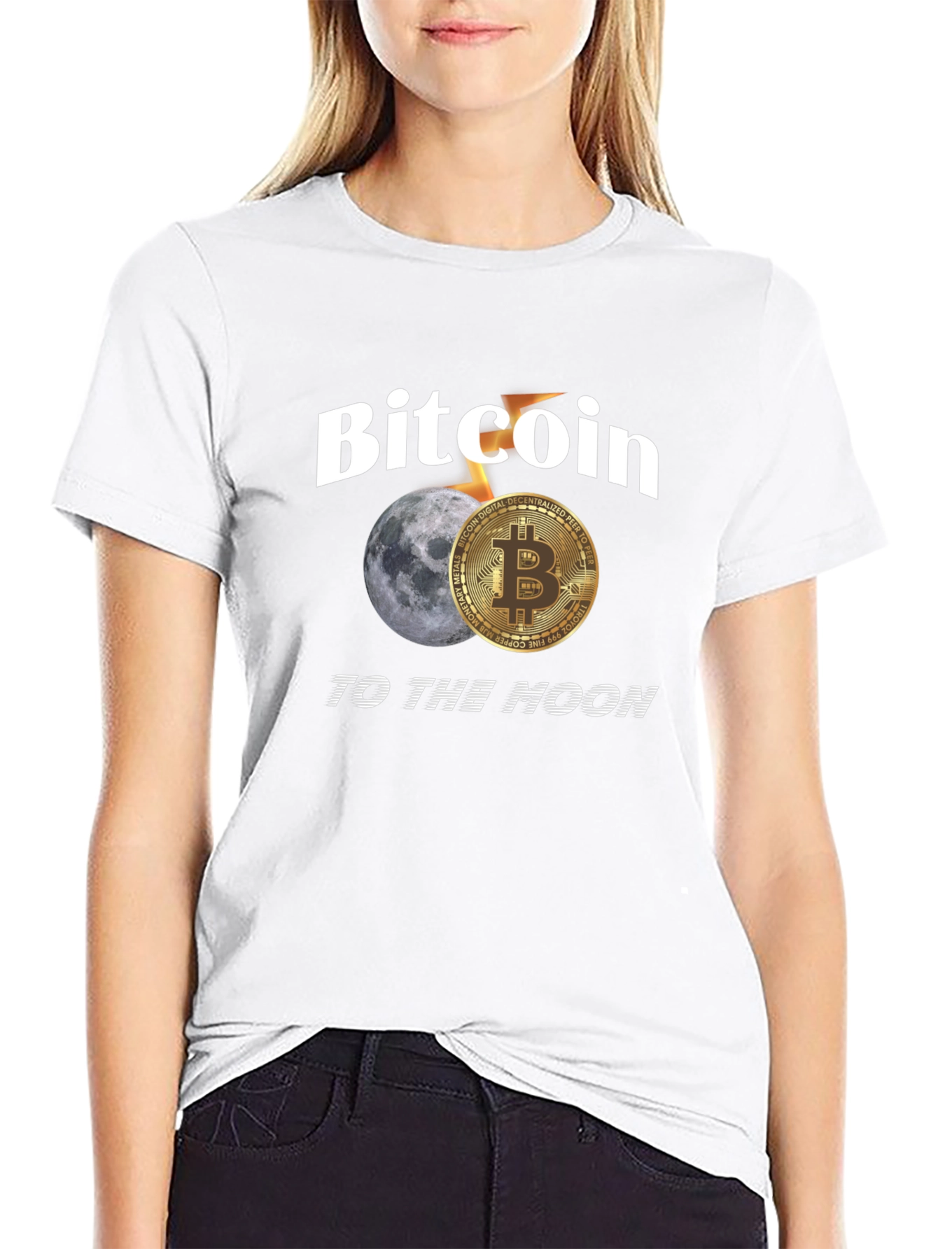 Bitcoin To The Moon Graphic Tee
