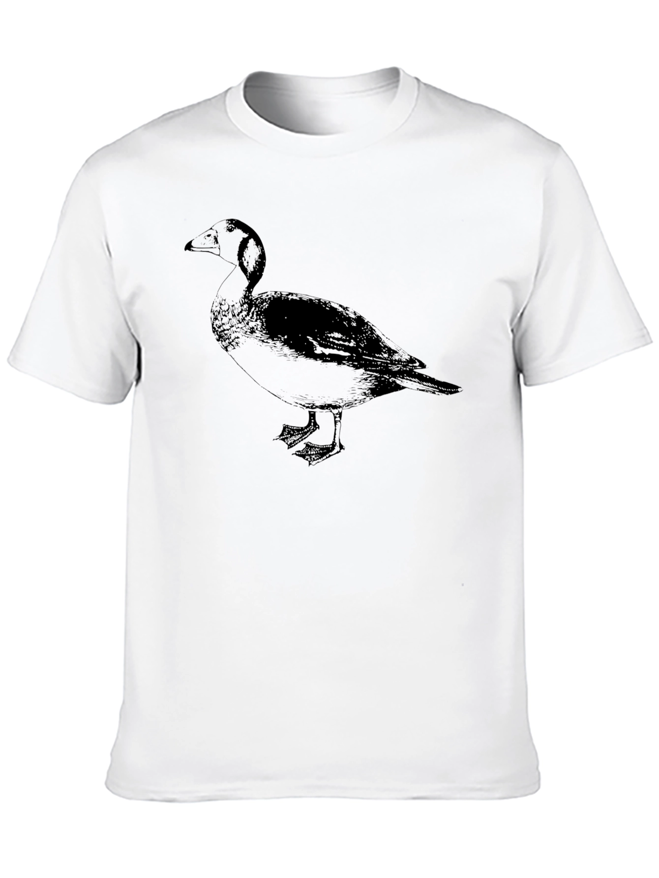 Black Goose Graphic Tee - Classic Crew Neck T-Shirt