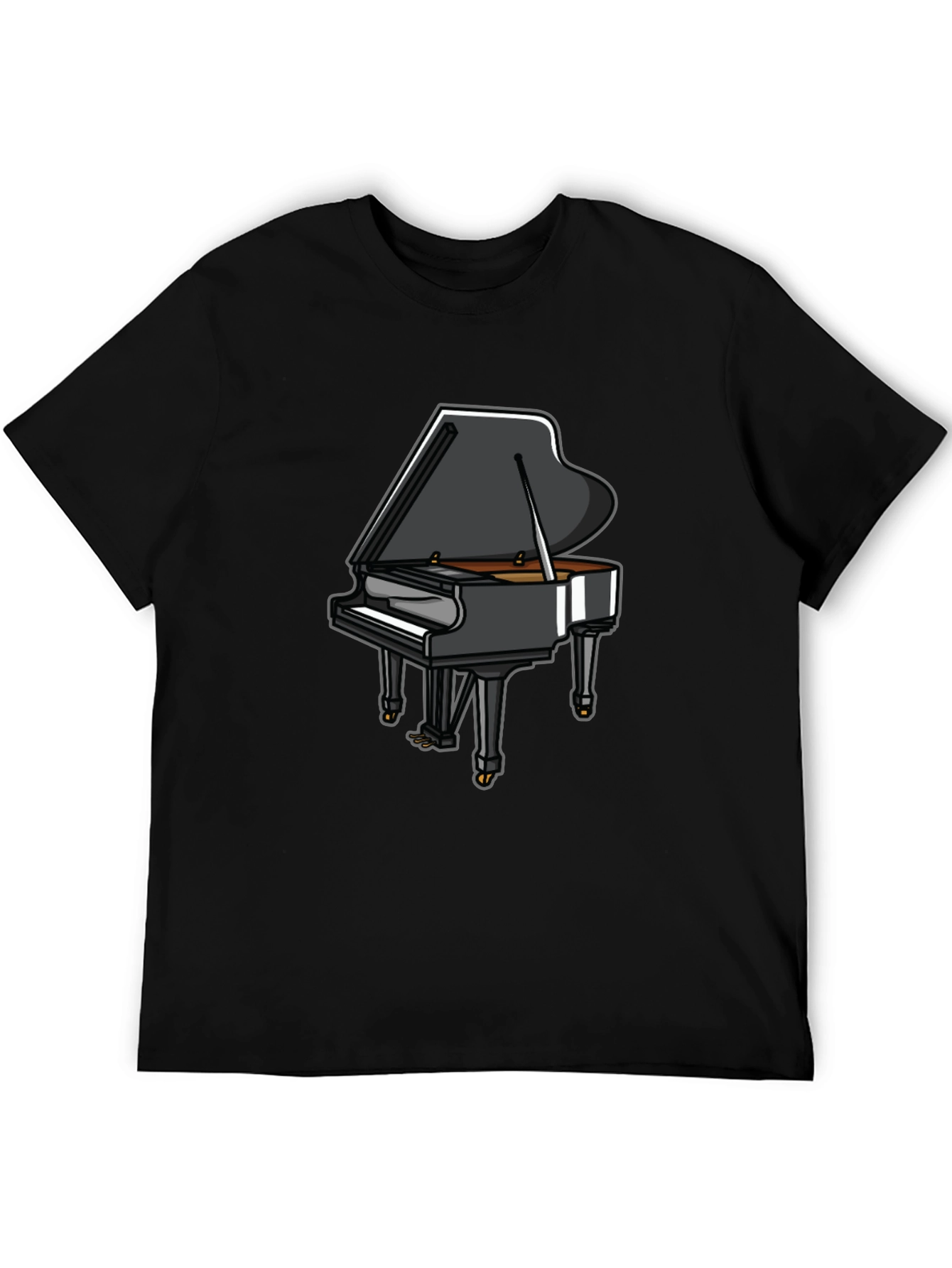 Piano Graphic Tee - Music Lovers T-Shirt