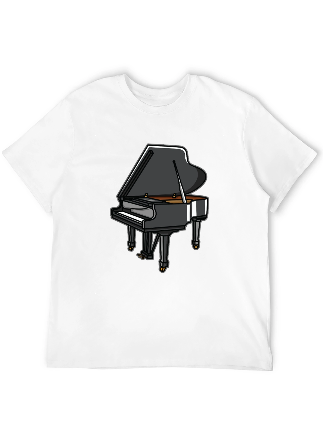 Piano Graphic Tee - Music Lovers T-Shirt