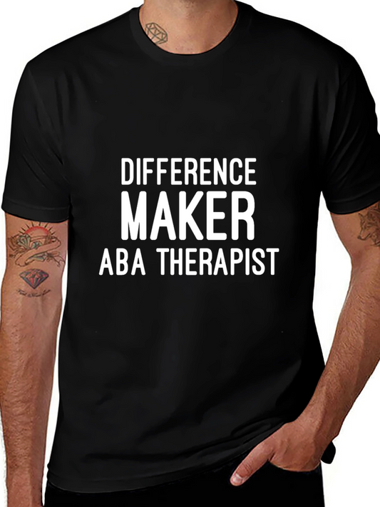 Difference Maker ABA Therapist T-Shirt - Black
