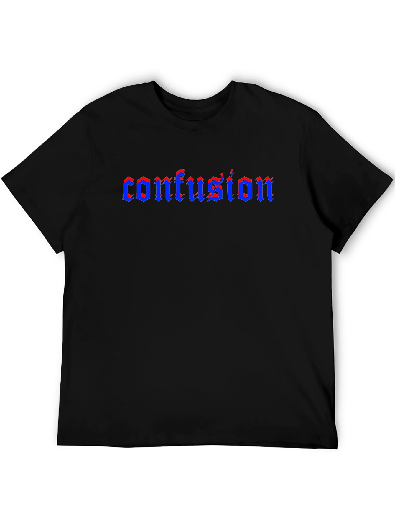 Confusion Gothic T-Shirt - Black