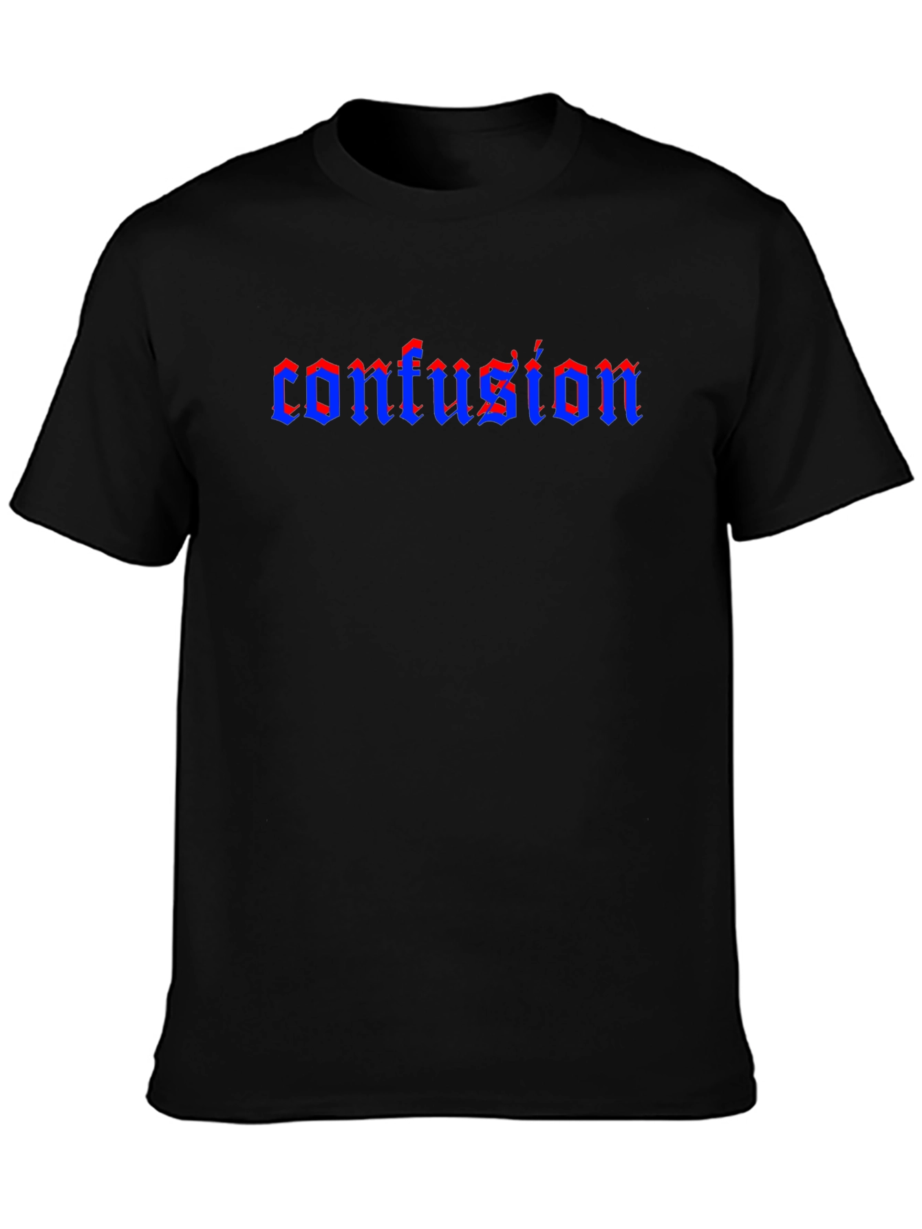 Confusion Gothic T-Shirt - Black
