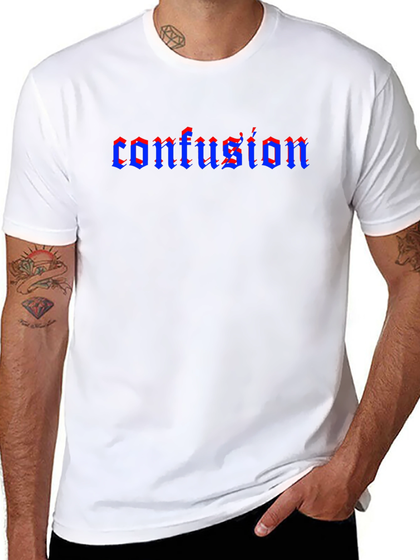 Confusion Gothic T-Shirt - Black