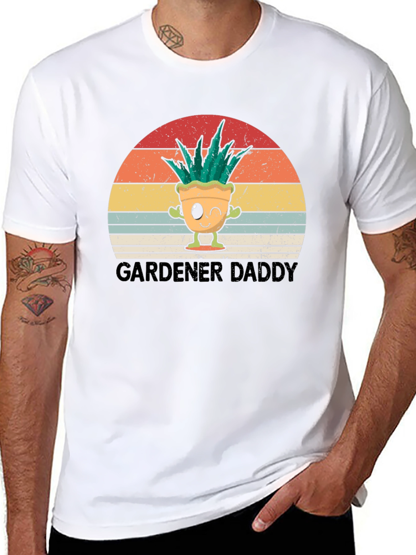 Gardener Daddy T-Shirt - Retro Plant Lover Tee