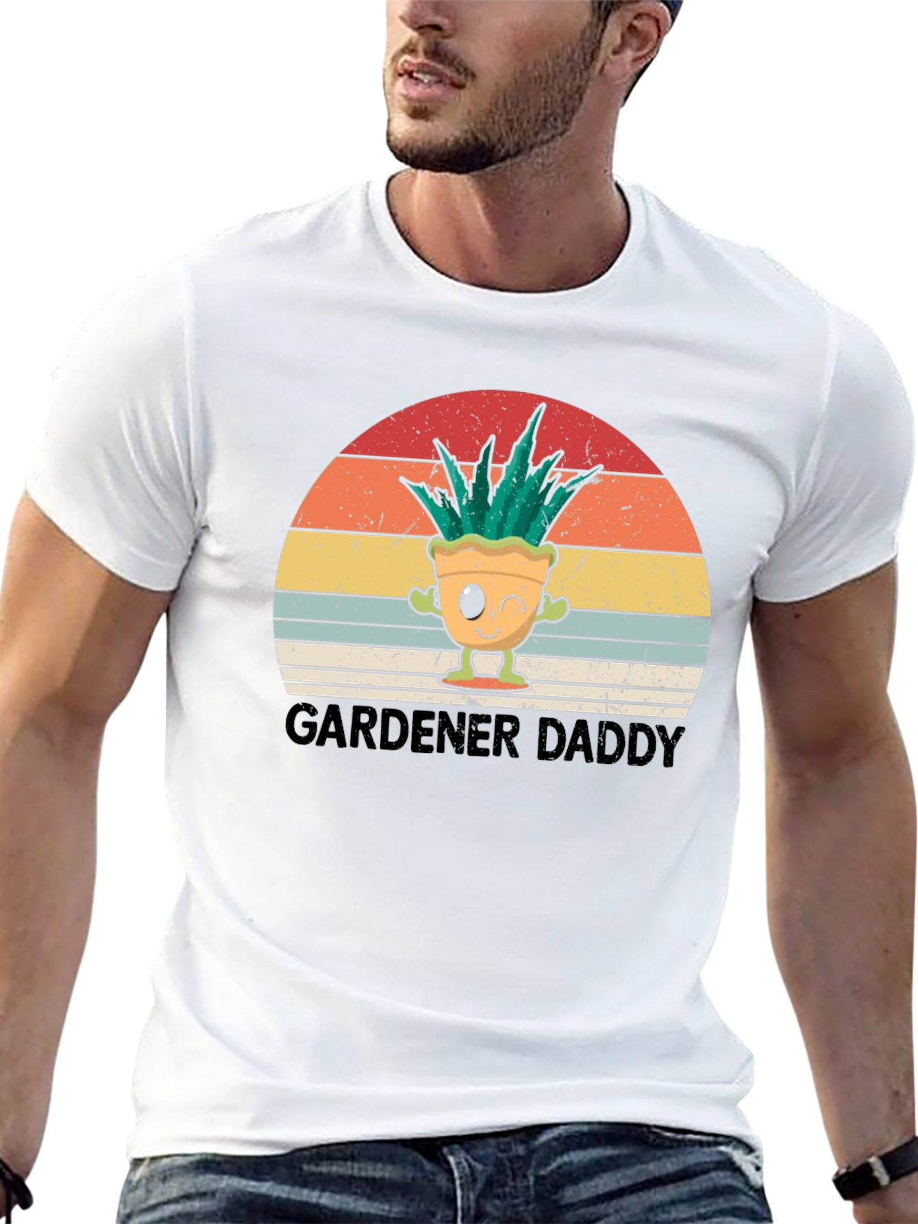 Gardener Daddy T-Shirt - Retro Plant Lover Tee