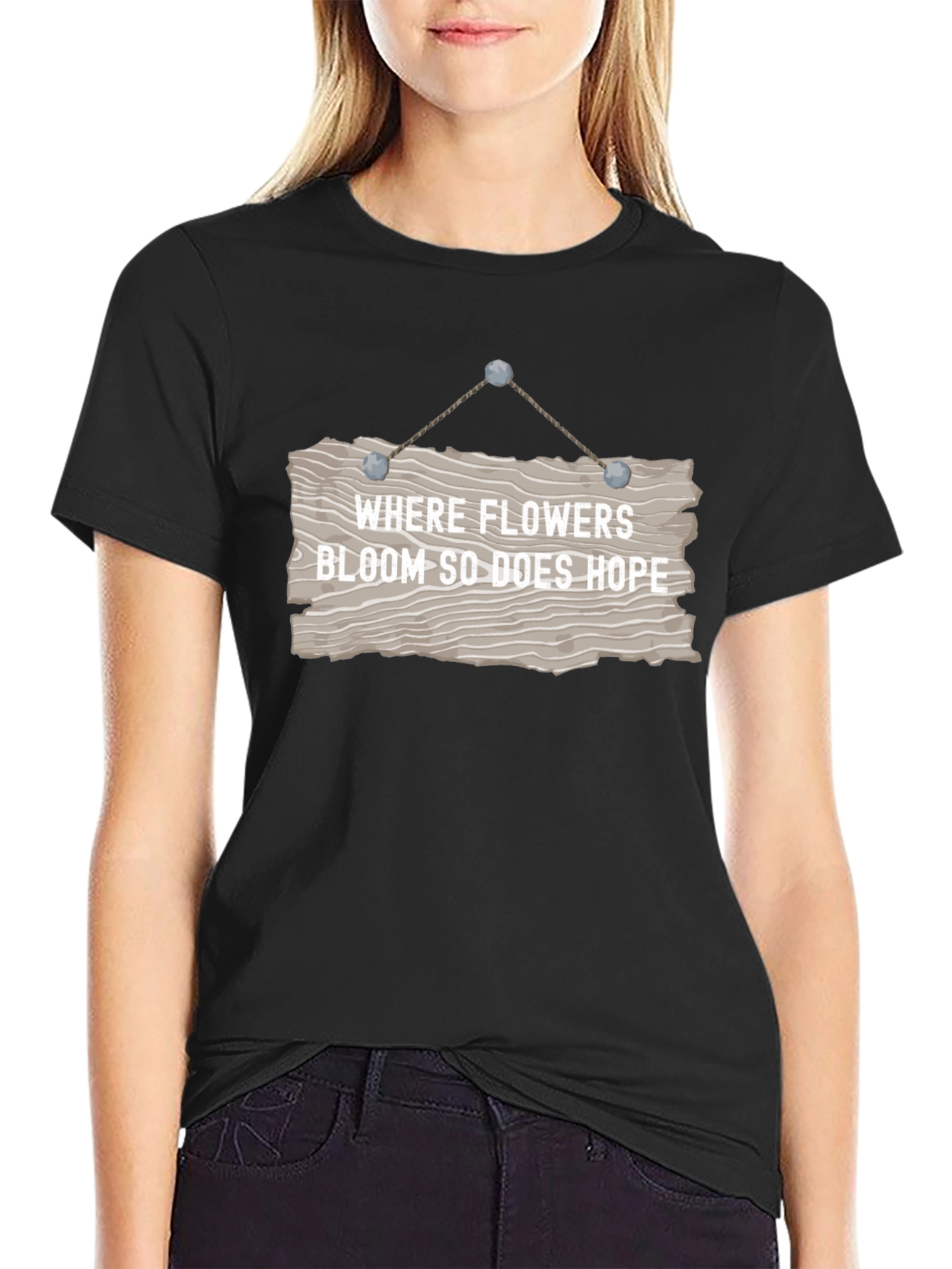 Floral Hope T-Shirt - Inspiring Graphic Tee