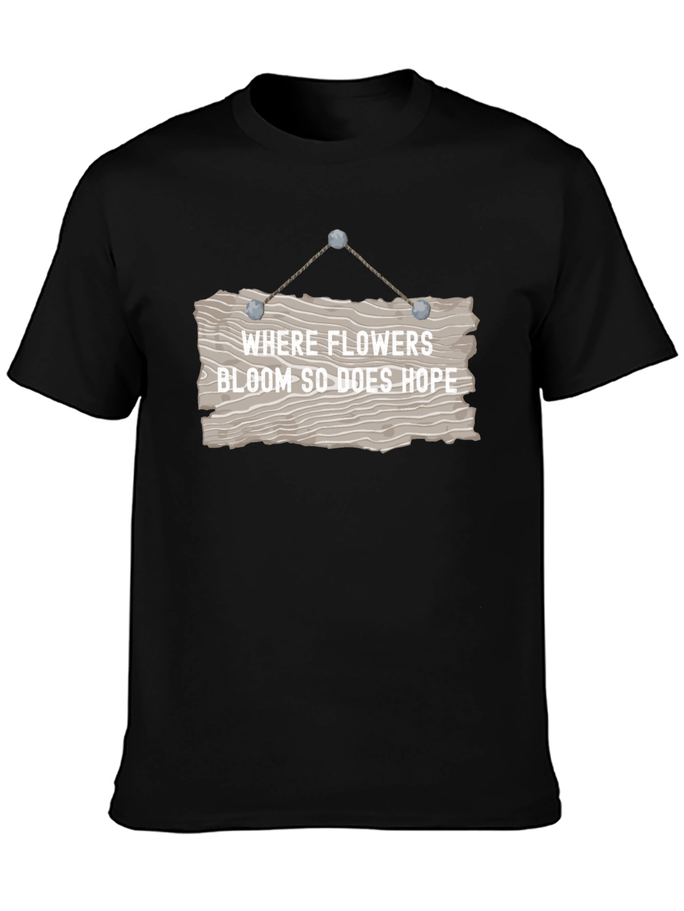 Floral Hope T-Shirt - Inspiring Graphic Tee