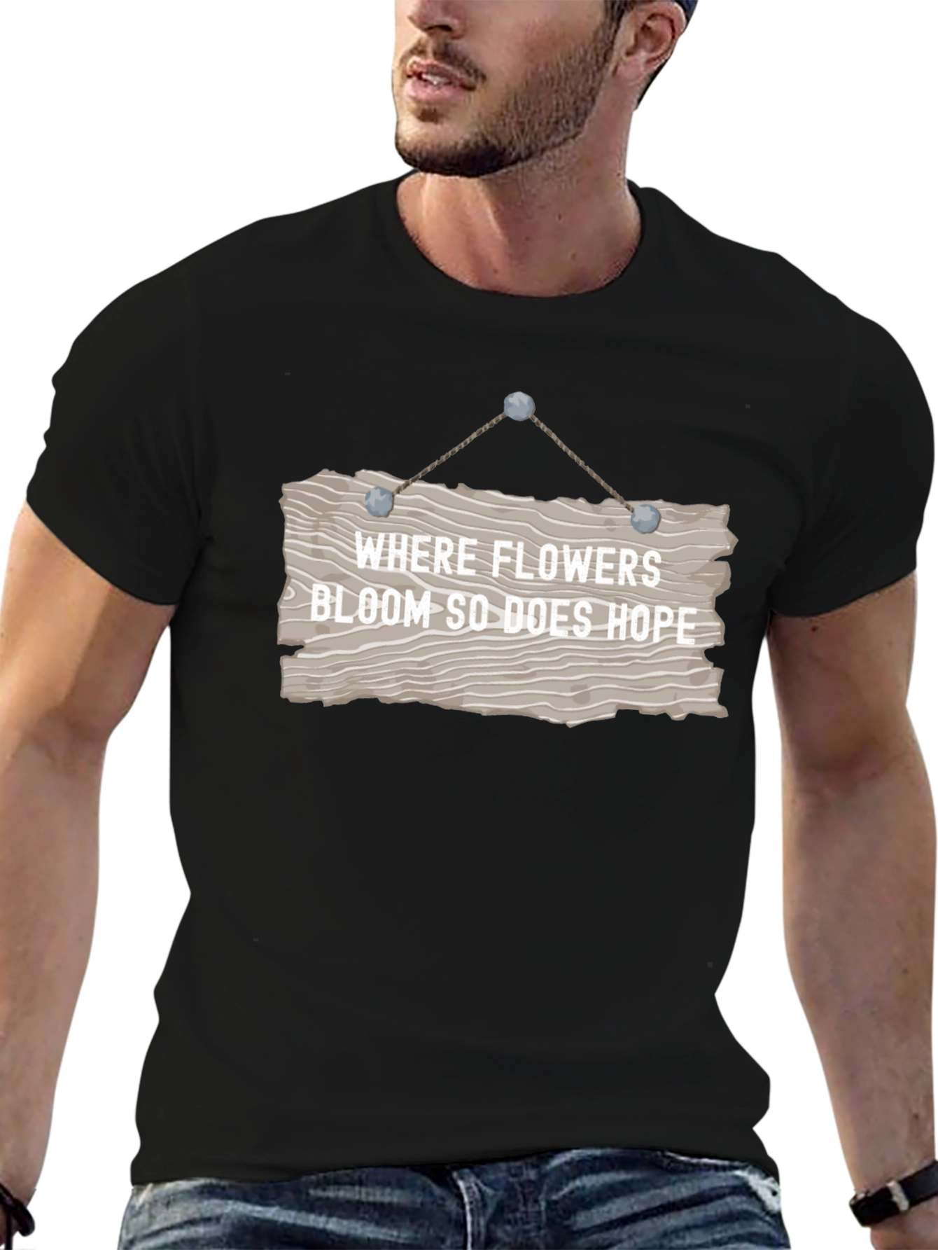 Floral Hope T-Shirt - Inspiring Graphic Tee