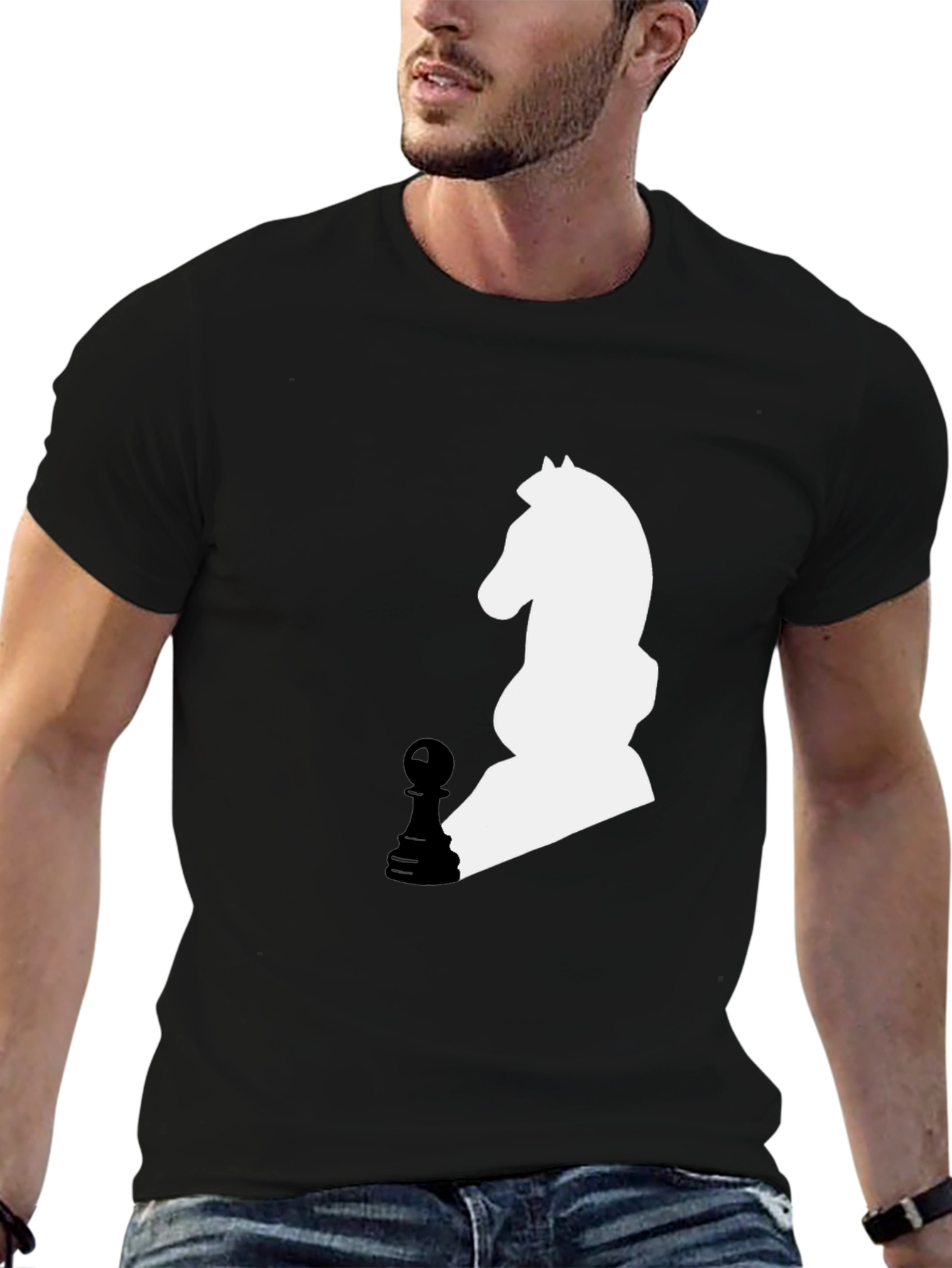 Chess Knight & Pawn Graphic Tee