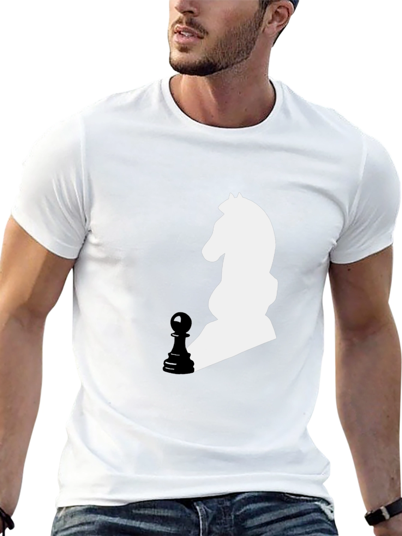 Chess Knight & Pawn Graphic Tee